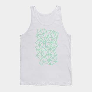 Abstraction Outline Thick Mint Tank Top